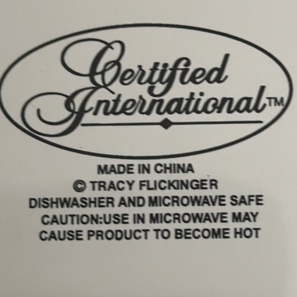 Ceramic Bowl Certified International's Design By Tracy Flickinger - Picture 2 of 3